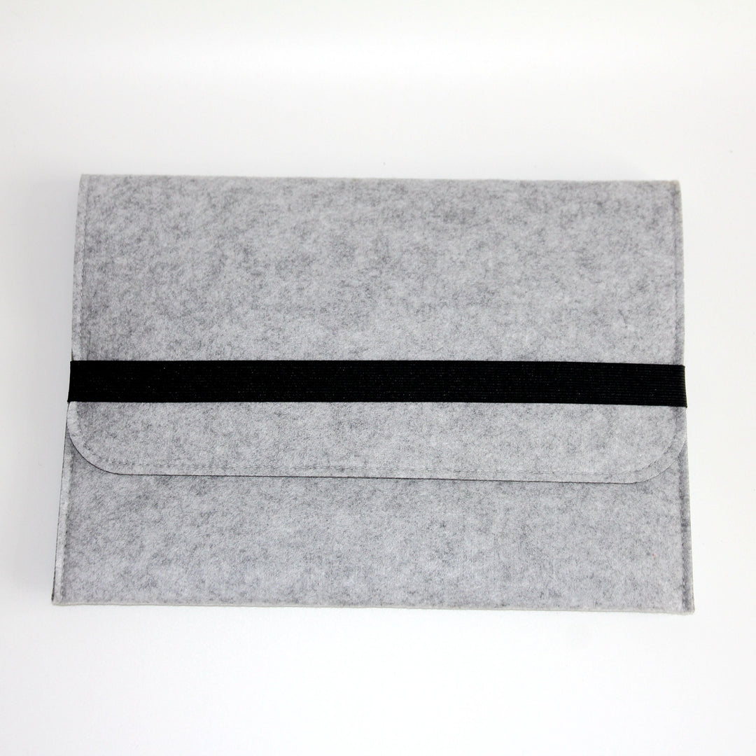 FELT STRAP LAPTOP SLEEVE Gray Laptop Sleeve by Gifthub SG | Gifthub SG