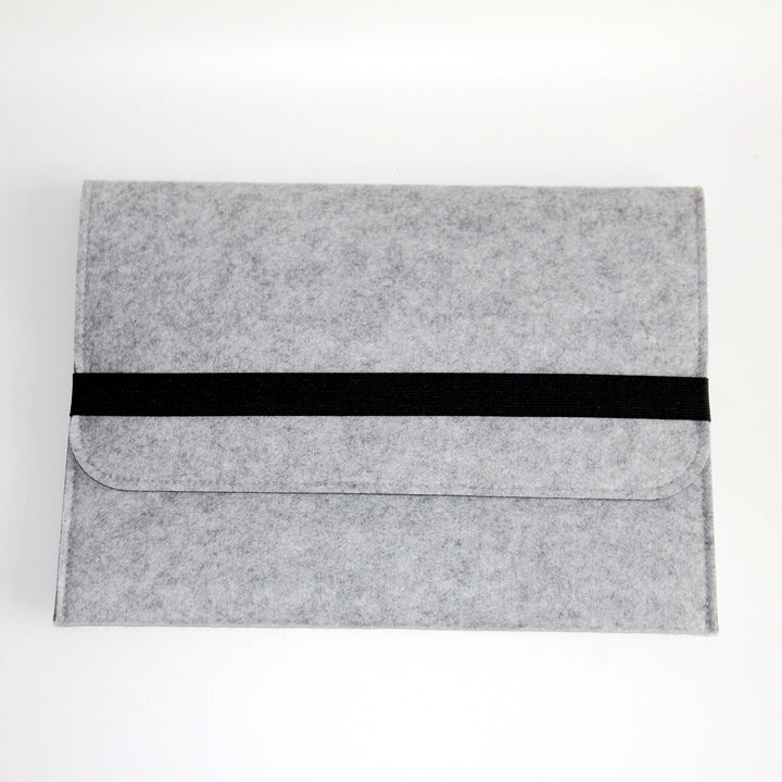 FELT STRAP LAPTOP SLEEVE Gray Laptop Sleeve by Gifthub SG | Gifthub SG