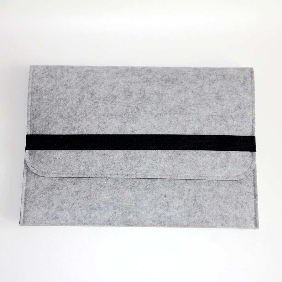 FELT STRAP LAPTOP SLEEVE Gray Laptop Sleeve by Gifthub SG | Gifthub SG