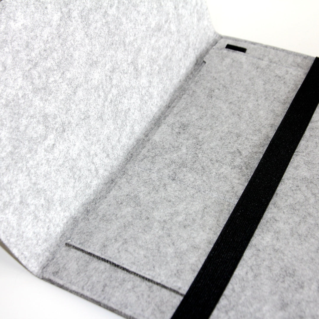 FELT STRAP LAPTOP SLEEVE Gray Laptop Sleeve by Gifthub SG | Gifthub SG