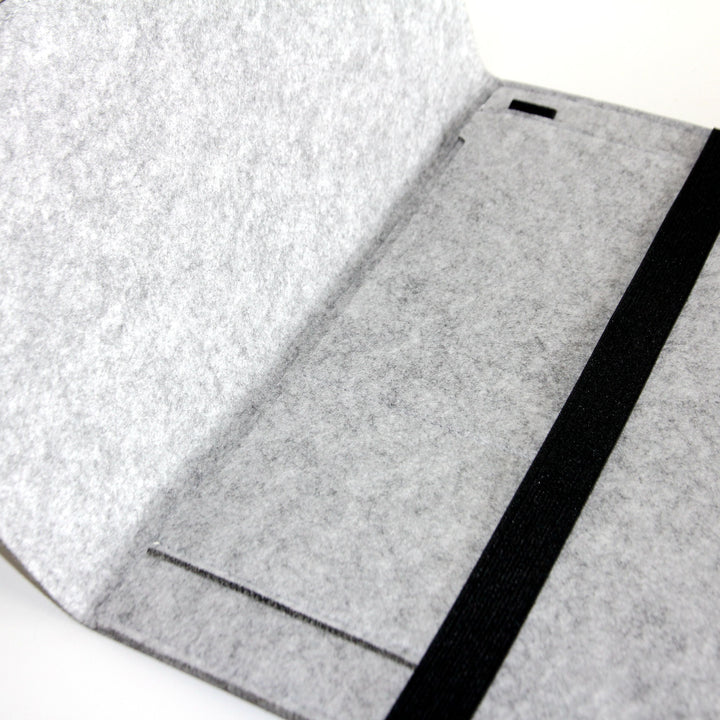 FELT STRAP LAPTOP SLEEVE Gray Laptop Sleeve by Gifthub SG | Gifthub SG