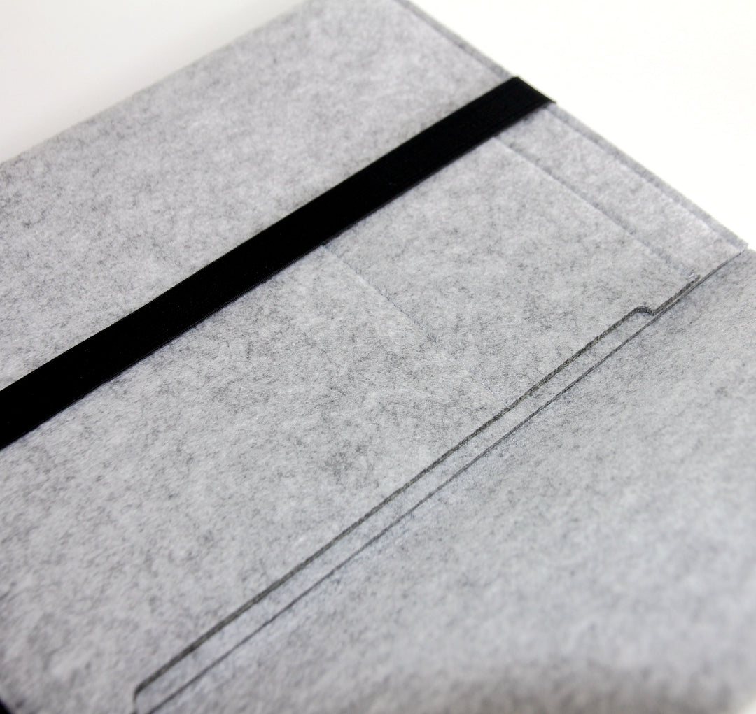 FELT STRAP LAPTOP SLEEVE Gray Laptop Sleeve by Gifthub SG | Gifthub SG