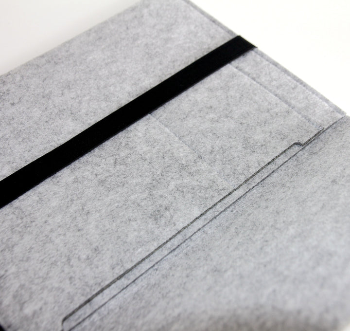 FELT STRAP LAPTOP SLEEVE Gray Laptop Sleeve by Gifthub SG | Gifthub SG