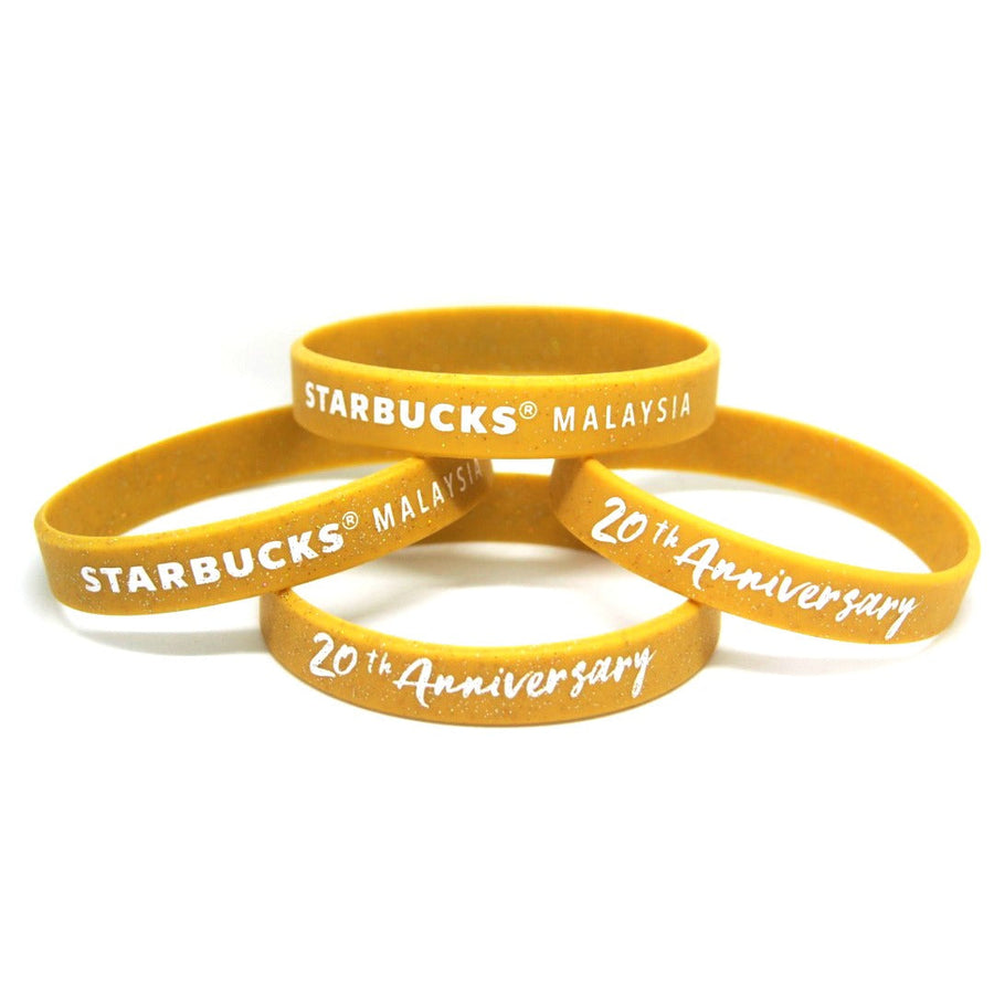 Glitter Silicone Wristband Pantone Color Custom size Silicone Wristbands by Gifthub SG | Gifthub SG