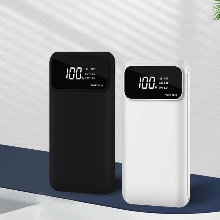 Branded 10000mAh slim power bank corporate tech gift Singapore with logo print area