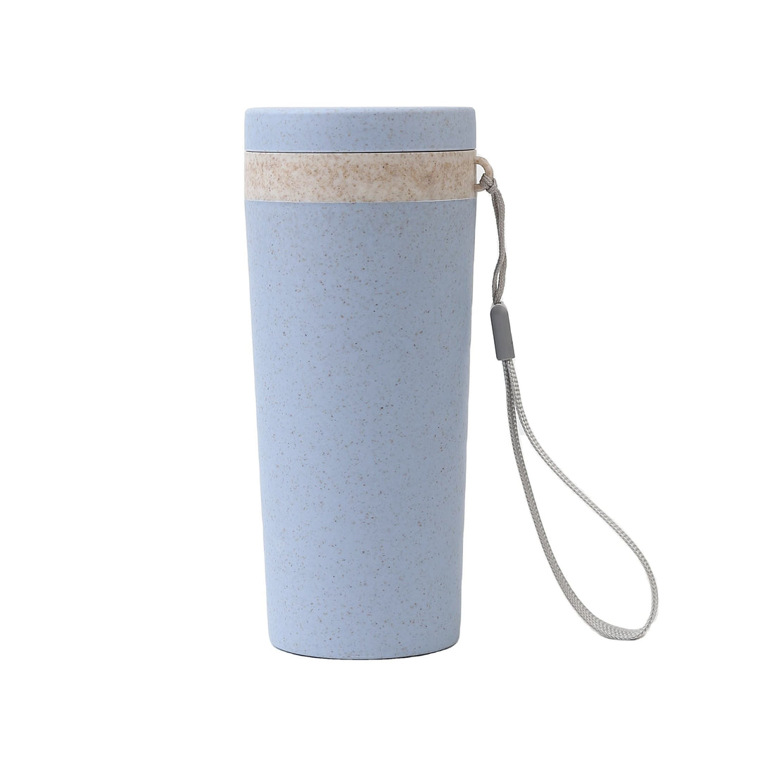 Customised water bottle Singapore in eco wheat straw material for corporate logo printing