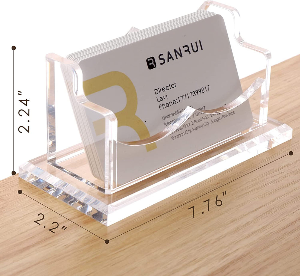 ACRYLIC NAMECARD DESK HOLDER - Gifthub SG