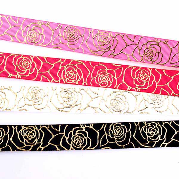 Gold-Foil-Rose-Grosgrain-Ribbon