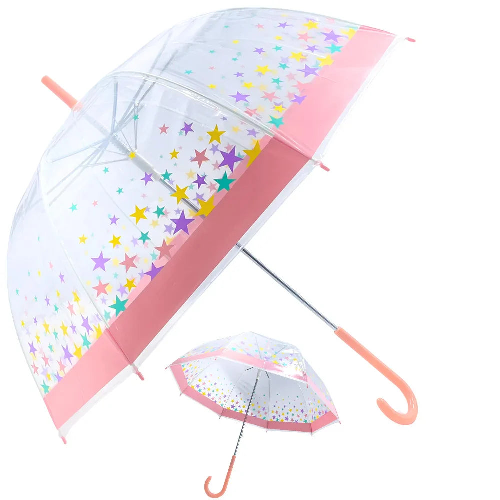 Clear Dome Umbrella for Women & Kids - Gifthub SG