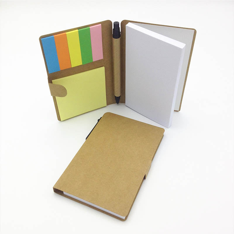 ECO RECTANGLE NOTEPAD WITH PEN