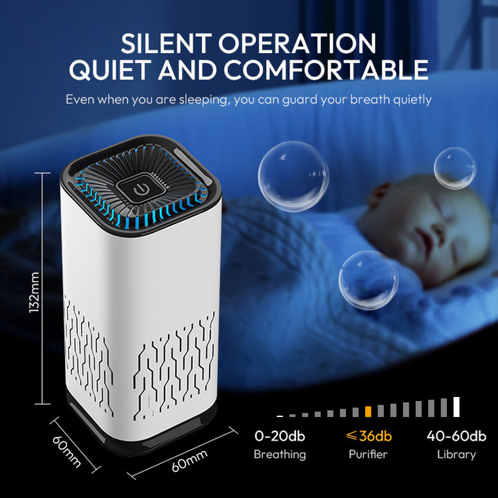 Low Noise USB Portable Air Purifier