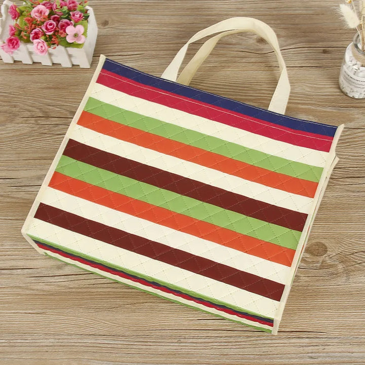 Custom Logo Embossed Nonwoven Shopping Bag - Gifthub SG