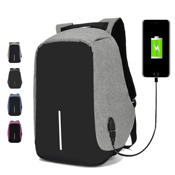 ANTI THEFT BACKPACK WITH USB PORT