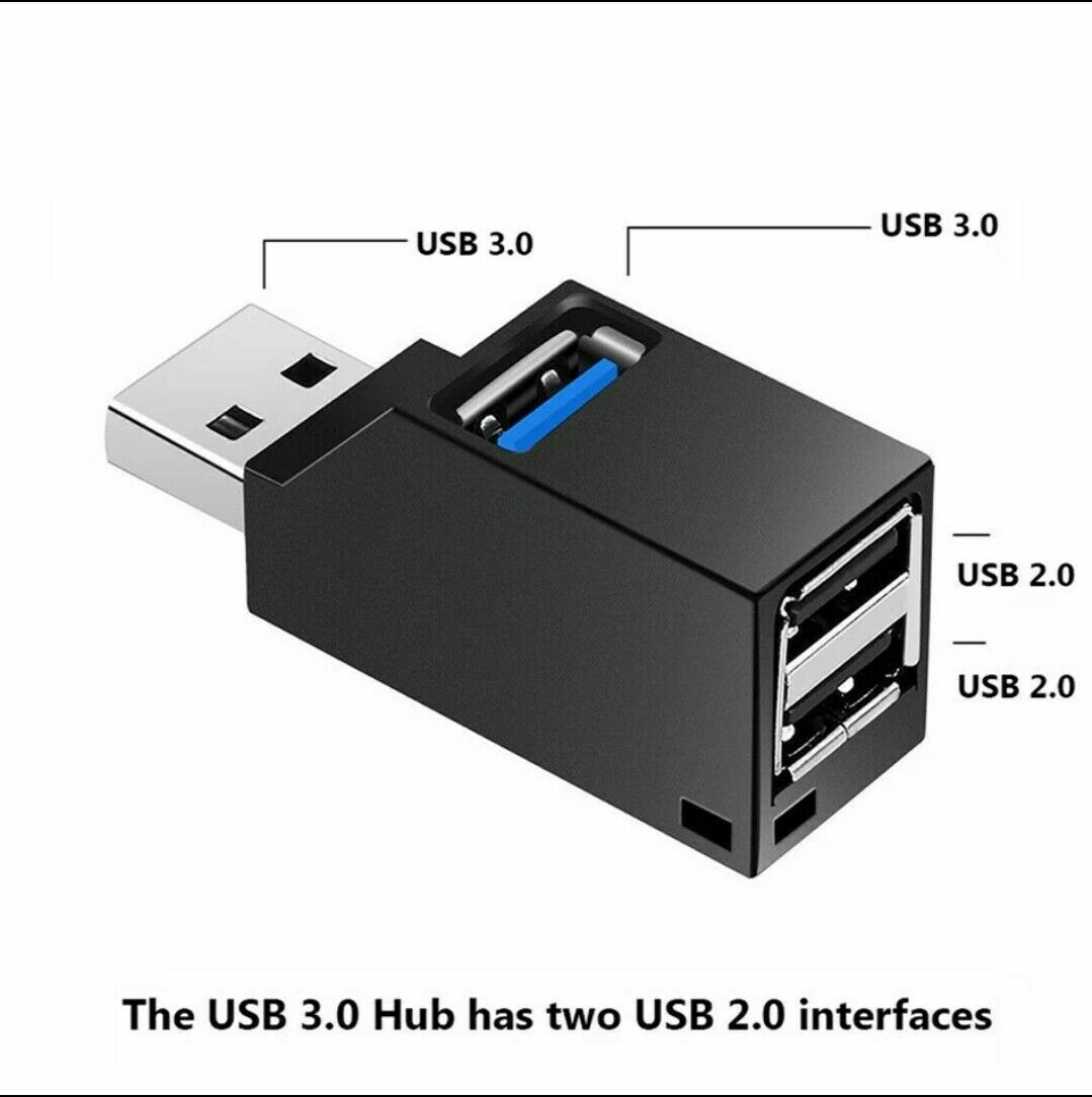 MINI 3-PORT 2.0 USB HUB