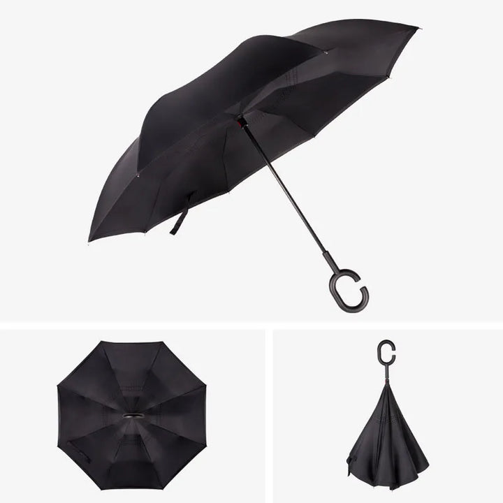 Reverse Umbrella with C-Hook Handle