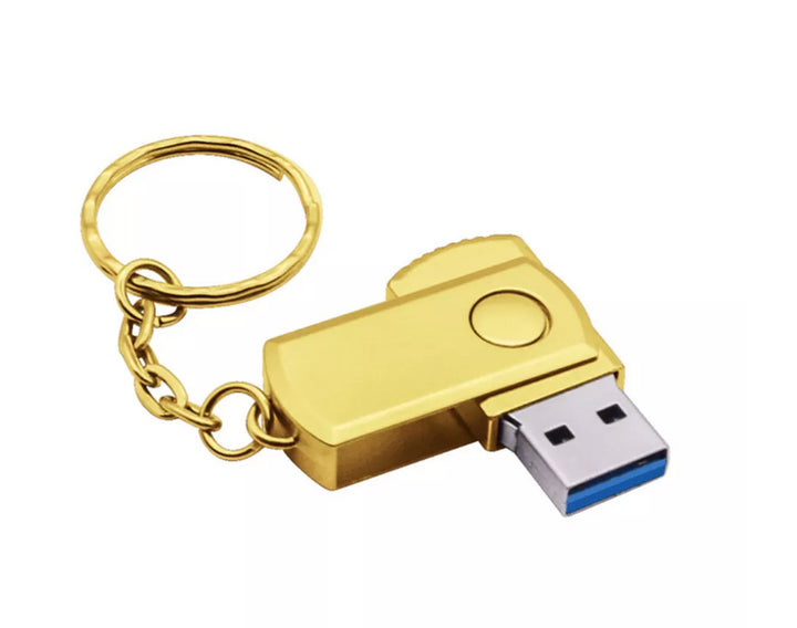 USB Flash Drive Rotation Keychain
