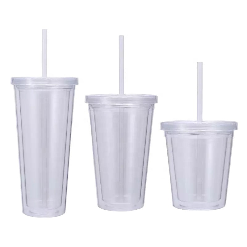 DOUBLE WALL STRAW TUMBLER 350ml tumbler by Gifthub SG | Gifthub SG