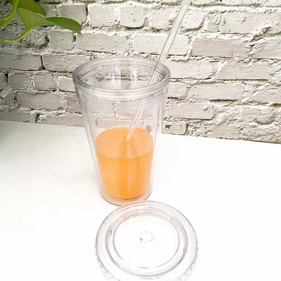 DOUBLE WALL STRAW TUMBLER 350ml tumbler by Gifthub SG | Gifthub SG