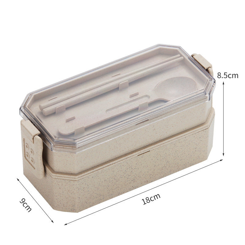 ECO WHEAT LUNCH BOX W CUTLERY Lunch Box by Gifthub SG | Gifthub SG