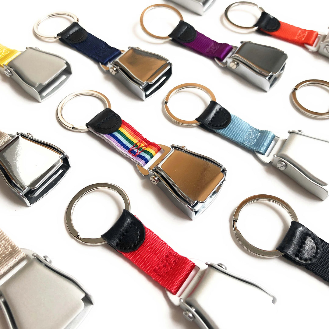 Airplane Seat Belt Keychain