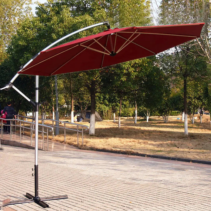 Patio Umbrella Aluminum Red wine Umbrella by Gifthub SG | Gifthub SG