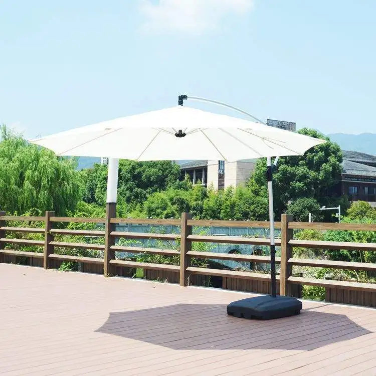 Patio Umbrella Aluminum White Umbrella by Gifthub SG | Gifthub SG