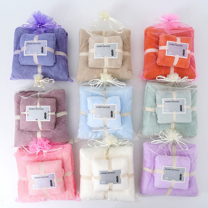 SOFT BATH & FACE TOWEL SET Towel by Gifthub SG | Gifthub SG