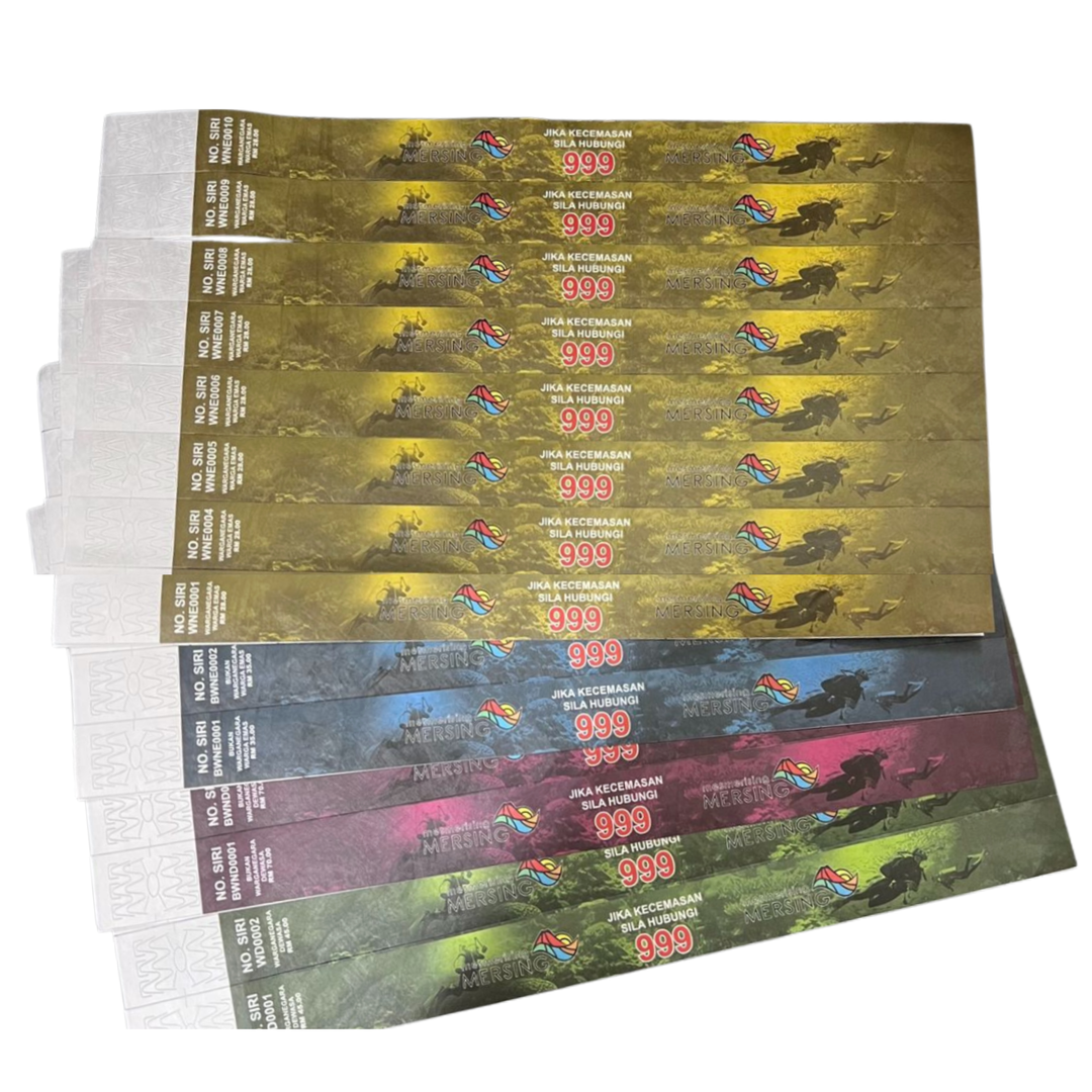 Tyvek Wristband Tyvek Pantone color Wristbands by Gifthub SG | Gifthub SG