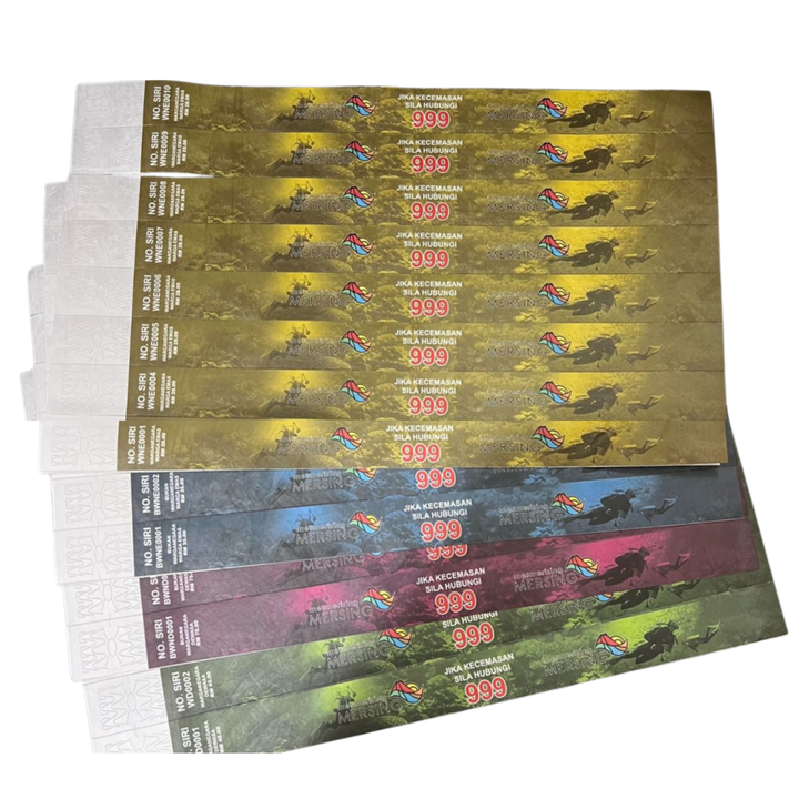 Tyvek Wristband Tyvek Pantone color Wristbands by Gifthub SG | Gifthub SG