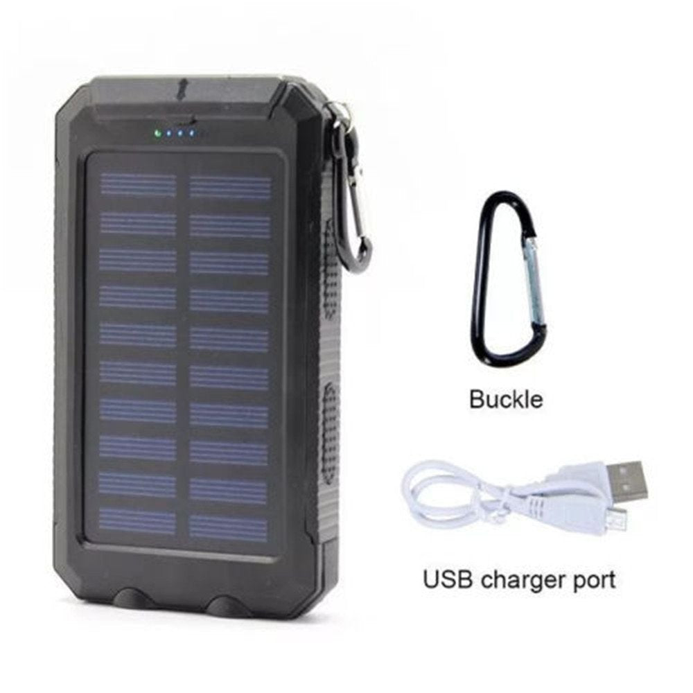 Waterproof Solar Power Bank Dual USB Dual LED Lights Powerbank by Gifthub SG | Gifthub SG